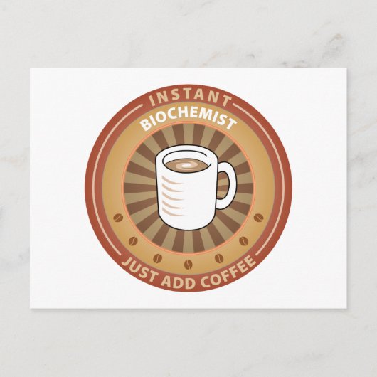 Instant-Biochemiker Postkarte (Vorderseite)