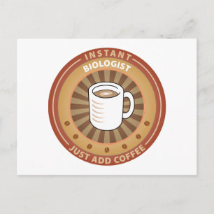 Instant Biologe Postkarte