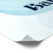 Instant Blue Aqiqah Aqeeqah Begrüßungszeichen Poster (Ecke)