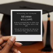 Instant Camera Photo Retro Graduation Ankündigung