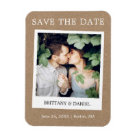 Instant Camera Style Foto Kraft Save the Date