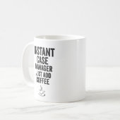 Instant Case Manager einfach Kaffee hinzufügen Kaffeetasse (Vorderseite Links)