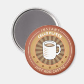 Instant Cello Player Magnet (Vorderseite/Rückseite)