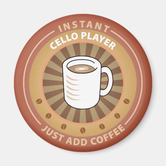 Instant Cello Player Magnet (Vorne)