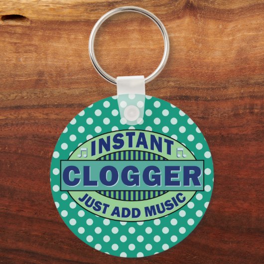 Instant-Clogger einfach Musik hinzufügen Schlüsselanhänger (Vorderseite)