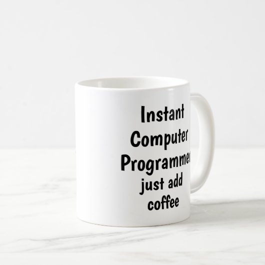 Instant-Computer-Programmierer hinzufügen Kaffeeko Kaffeetasse (VorderseiteRechts)