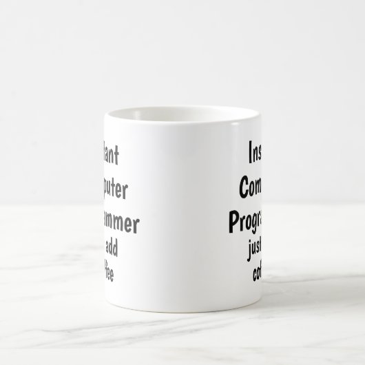 Instant-Computer-Programmierer hinzufügen Kaffeeko Kaffeetasse (Mittel)