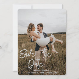 Instant Custom Script Personalisiert Foto Wedding Save The Date
