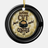 INSTANT CVT ADD KAFFEE CHRISTMAS ORNANATION KERAMIKORNAMENT (Vorne)