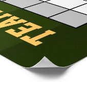 INSTANT DOWNLOAD Football Squares Betting Game Poster (Ecke)