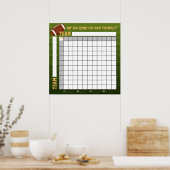 INSTANT DOWNLOAD Football Squares Betting Game Poster (Küche)