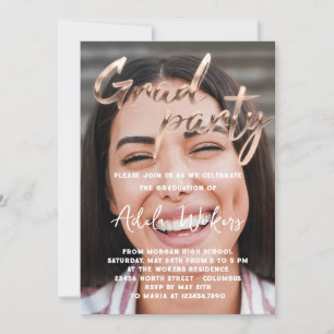 Instant Download Graduation Party Grad Foto Einladung