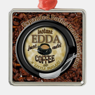 INSTANT EDDA ADD COFFEE SILBERNES ORNAMENT