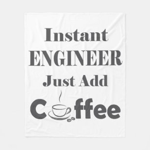 Instant Engineer einfach Kaffee hinzufügen Fleecedecke