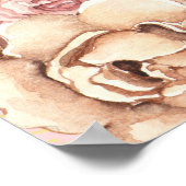 Instant Floral Aqiqah Aqeeqah Begrüßungszeichen Poster (Ecke)