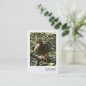 Instant Foto 010 - Happy Duck Visitenkarte (Stehend Vorderseite)