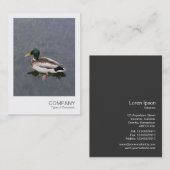 Instant Foto 012 - Mallard Duck Visitenkarte (Vorne/Hinten)