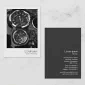 Instant Foto 014 - Klassische Motorradmessgeräte Visitenkarte (Vorne/Hinten)