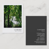 Instant Foto 020 - Bäume am Fluss Visitenkarte (Vorne/Hinten)