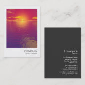 Instant Foto 034 - Sunrise Sunset Visitenkarte (Vorne/Hinten)