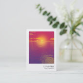 Instant Foto 034 - Sunrise Sunset Visitenkarte (Stehend Vorderseite)