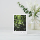 Instant Foto 040 - Frühjahr im Wald Visitenkarte (Stehend Vorderseite)