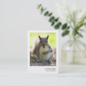 Instant Foto 044 - Graues Eichhörnchen Visitenkarte (Stehend Vorderseite)