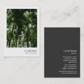 Instant Foto 048 - Holzkanopie 01 Visitenkarte (Vorne/Hinten)