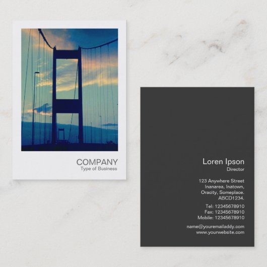 Instant Foto 050 - Bridge to England Visitenkarte (Vorne/Hinten)