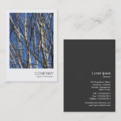 Instant Foto 05 - Zweige auf der Birke Visitenkarte (Vorne/Hinten)