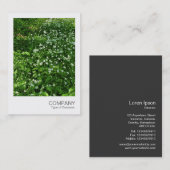 Instant Foto 072 - Blume aus Holz Visitenkarte (Vorne/Hinten)