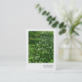 Instant Foto 072 - Blume aus Holz Visitenkarte (Stehend Vorderseite)