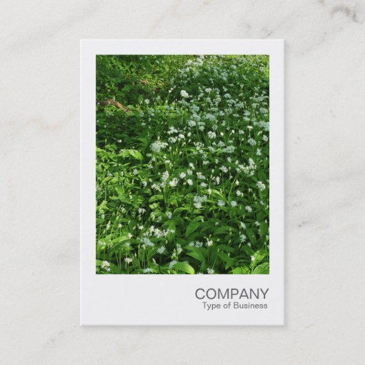 Instant Foto 072 - Blume aus Holz Visitenkarte (Vorderseite)