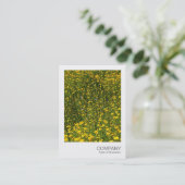 Instant Foto 078 - Bed of Yellow Daisies Visitenkarte (Stehend Vorderseite)