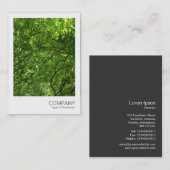 Instant Foto 079 - Holzkanopie Visitenkarte (Vorne/Hinten)