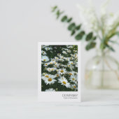 Instant Foto 09 - Shasta Daisy Visitenkarte (Stehend Vorderseite)