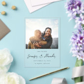 Instant Foto 2 Save the Date Acryleinladungen (In Situ (Hochzeit))