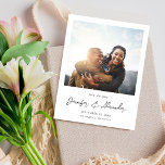 Instant Foto 2 Save the Date - Weiß V2 Einladung<br><div class="desc">Holen Sie sich Freude für Ihre Hochzeit,  indem Sie Ihr modernes & elegantes Foto 2 Save the Date schicken - White Save the Date Cards mit Ihrem Foto und moderne Kalligraphie.</div>