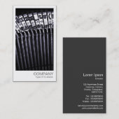 Instant Foto - Alte Schreibmaschine Visitenkarte (Vorne/Hinten)