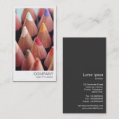 Instant Foto - Farbstifte Visitenkarte (Vorne/Hinten)
