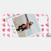 Instant Foto Hearts Monogramm Case-Mate iPhone Hülle (Rückseite (Horizontal))