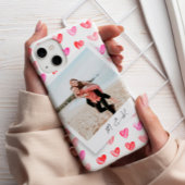 Instant Foto Hearts Monogramm iPhone Hülle
