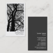 Instant Foto - im Winter eine Kontrast Visitenkarte (Vorne/Hinten)