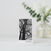 Instant Foto - im Winter eine Kontrast Visitenkarte (Stehend Vorderseite)