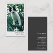 Instant Foto - Kitten in einem Apfelbaum Visitenkarte (Vorne/Hinten)