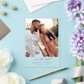 Instant Foto - Lange weiße Farbe Save the Date Acryleinladungen (In Situ (Hochzeit))