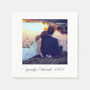 Instant Foto Look Foto Hochzeit Serviette