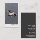 Instant Foto - Mallard Duck Visitenkarte (Vorne/Hinten)