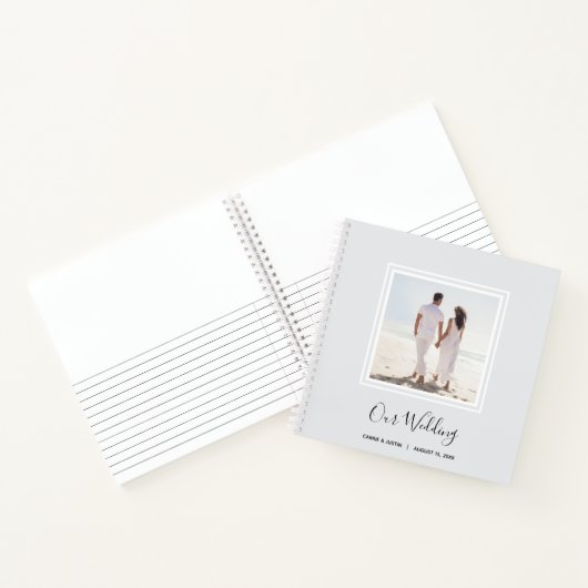 Instant Foto Message Wedding Gästebuch Notizblock (Innenseite)