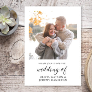 Instant Foto Moderne Hochzeitseinladung Einladung